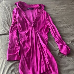 Zara Fuchsia/Pink Mini Dress